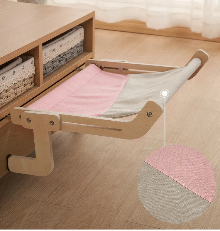Cozy Cat Hammock – Wooden Hanging Bed (Copy)