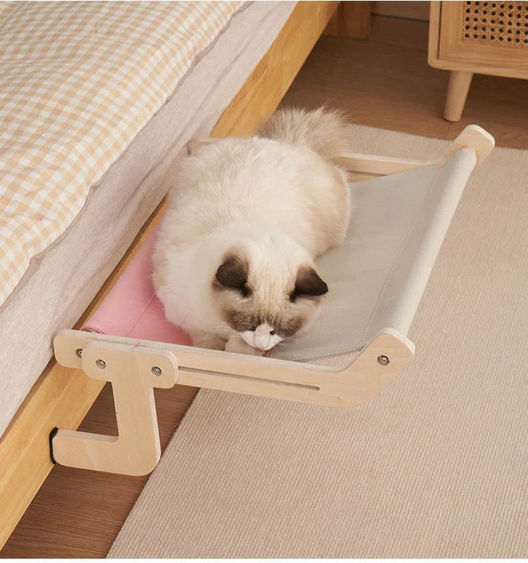 Cozy Cat Hammock – Wooden Hanging Bed (Copy)