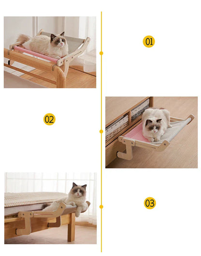 Cozy Cat Hammock – Wooden Hanging Bed (Copy)